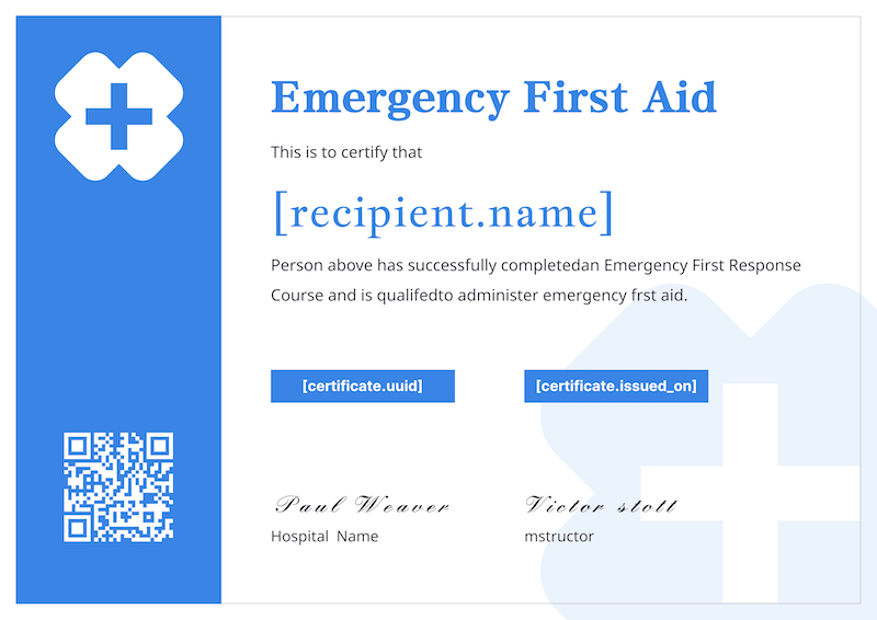 Certificate in First Aid